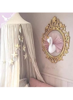 HOME TASTE Hometaste Modern Design Decorative Wall Mirror With Plastic Frame - Versatile Vanity, Makeup, And Living Room Accent - Perfect For Bathroom, Bedroom, And Home Decor (Gold, Small)  - Image 5