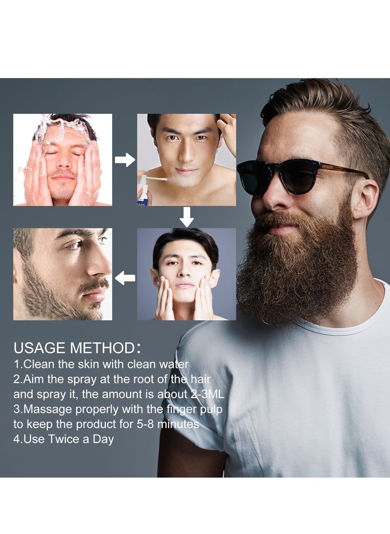 East Moon Beard Growth Fluid, For Beard More Full And Thick, Beard Growth Serum Of Plant Extraction, Pure Natural Promote Beard And Hair Growth  - Image 4
