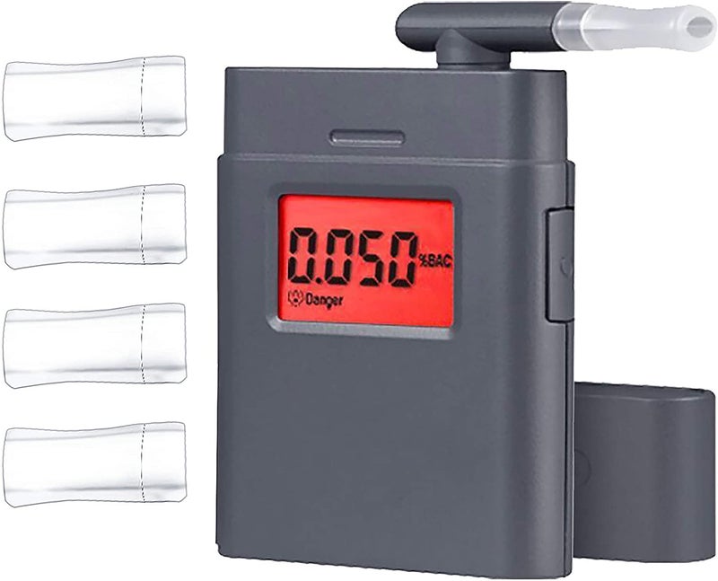 Breathalyzer, Personal Alcohol Tester with Digital Display 5 Replacement Mouthpiece - Image 1