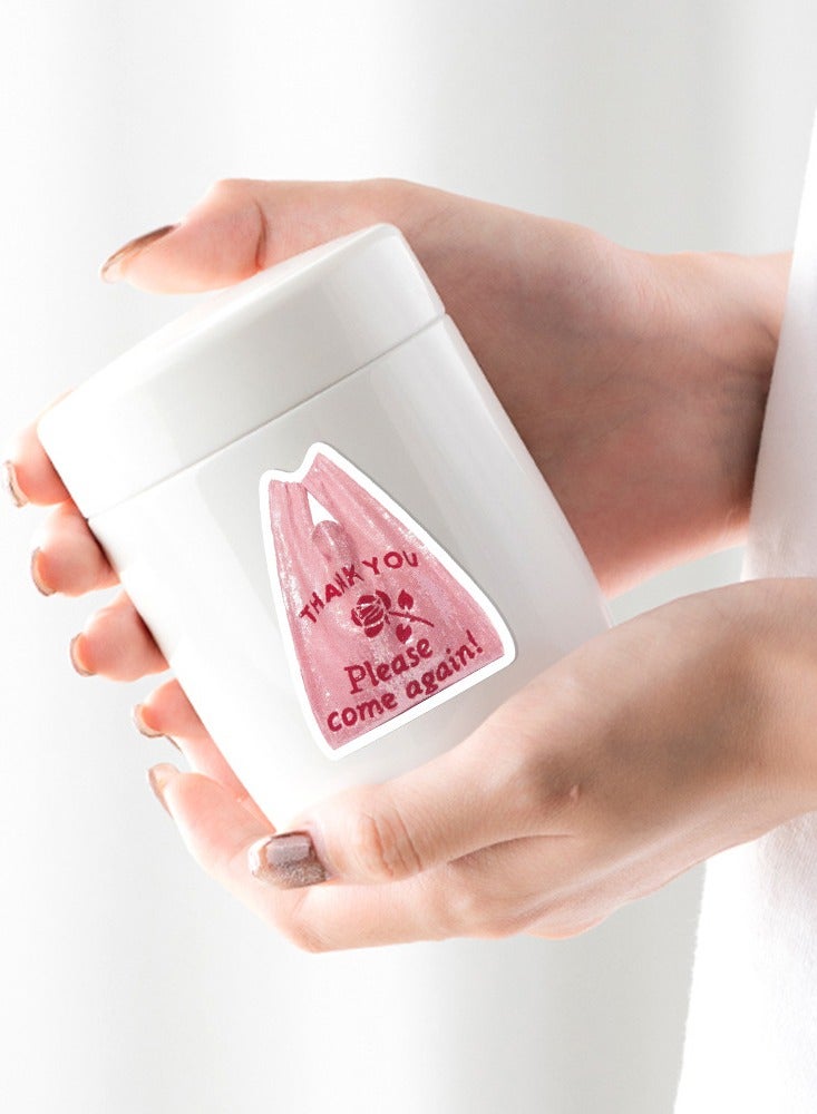 DTBG 50 Pcs Pink Girl Heart Bear Korean Stickers, Laptop Ledger, Water Cup, Ipad Phone Case Decoration, Waterproof Sticker - Image 3