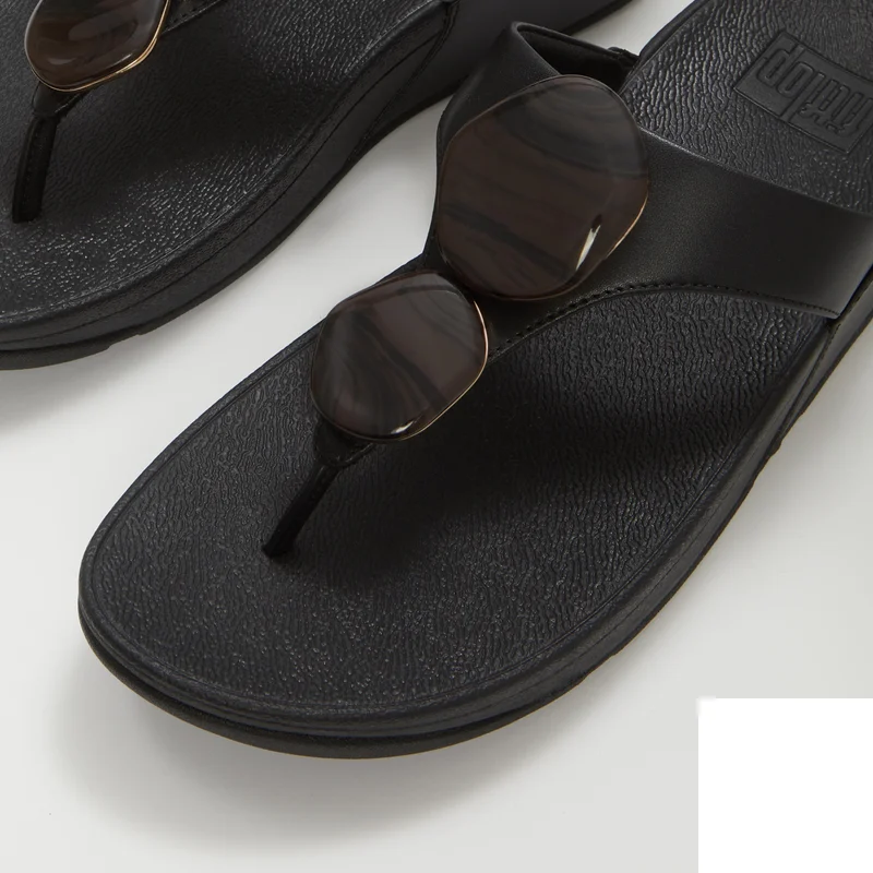Fitflop  LULU MARBLED-STONE TOE-POST SANDALS for Women | Best Price UAE