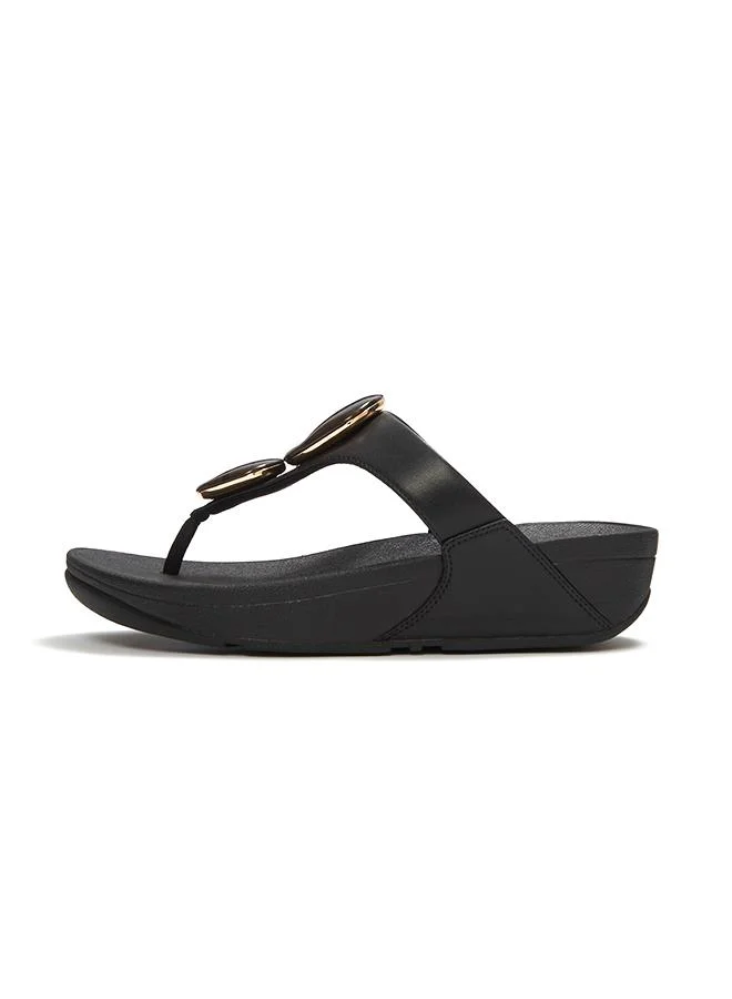 فيت فلوب LULU MARBLED-STONE TOE-POST SANDALS