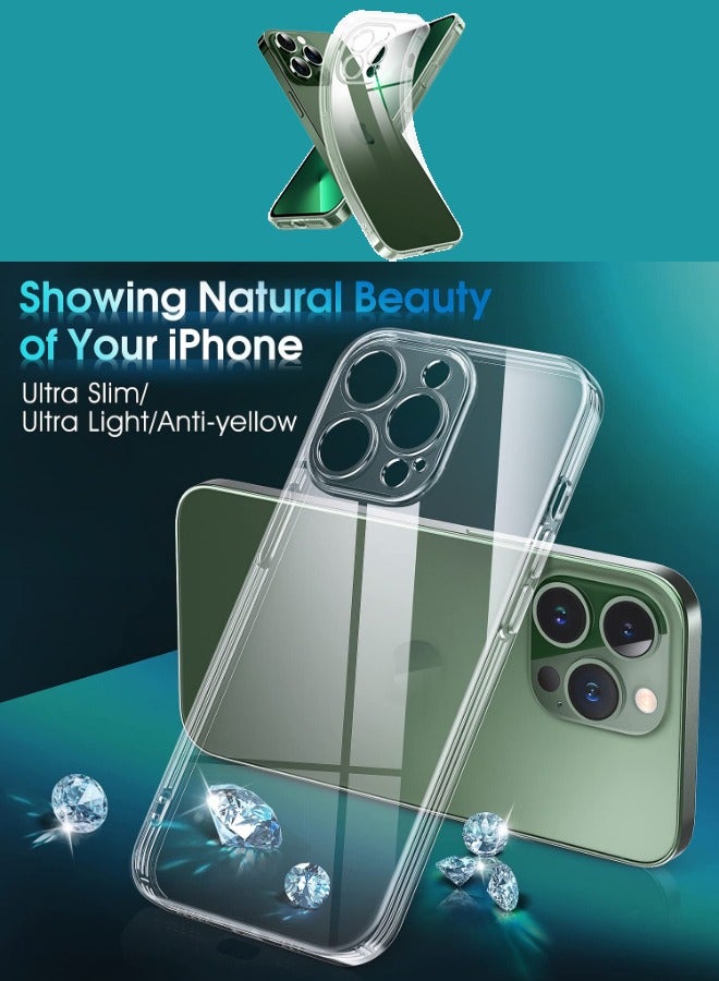 SNBFA Clear Case for iPhone 13 Pro Max, [Not Yellowing] [ Grade Drop Tested] Shockproof Protective Phone Case Soft Silicone Slim Cover with Camera Protection, 6.7 inch, Transparent - Image 1