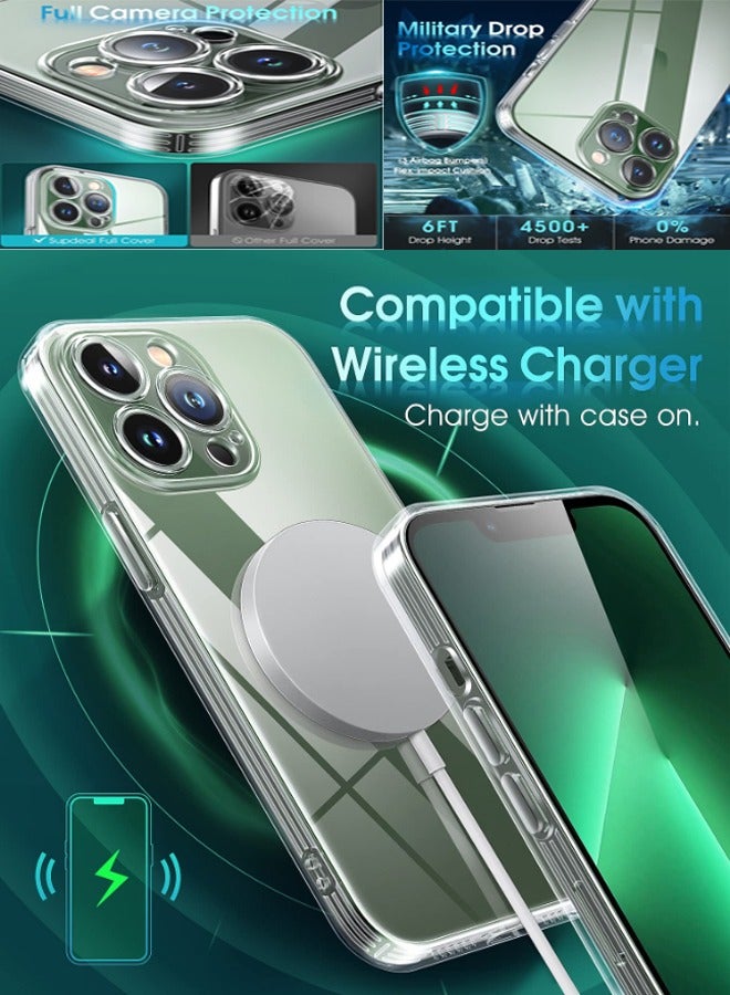 SNBFA Clear Case for iPhone 13 Pro Max, [Not Yellowing] [ Grade Drop Tested] Shockproof Protective Phone Case Soft Silicone Slim Cover with Camera Protection, 6.7 inch, Transparent - Image 3