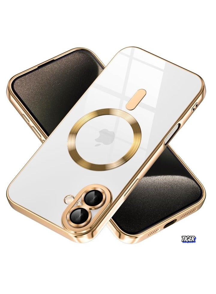 TIGER iPhone 16 Magnetic Case – Compatible with MagSafe, Built-in Camera Protector, Soft TPU Anti-Scratch, Shockproof Slim Clear Case for iPhone 16 (6.1 Inch) – Durable, Lightweight Protection - Image 1