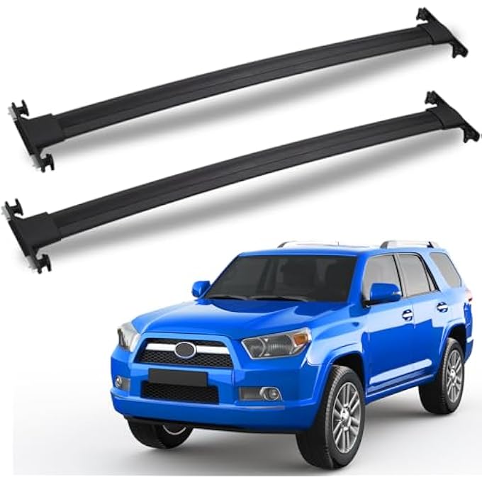 rayihni Max Loading 220lb Heavy Duty Roof Rack Cross Bars Compatible with Toyota 4Runner 2010-2024, Aluminum clampers and Bars, Rooftop Cargo Rail Crossbars Canoe Bike Kayak Car Luggage Racks Carrier - Image 2