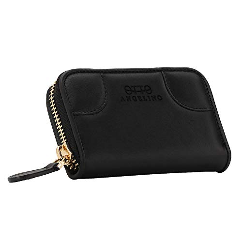 Otto Angelino Genuine Leather Coin and Credit Card Wallet - RFID Blocking – Unisex - Image 1