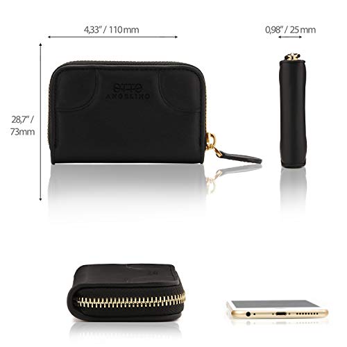 Otto Angelino Genuine Leather Coin and Credit Card Wallet - RFID Blocking – Unisex - Image 2