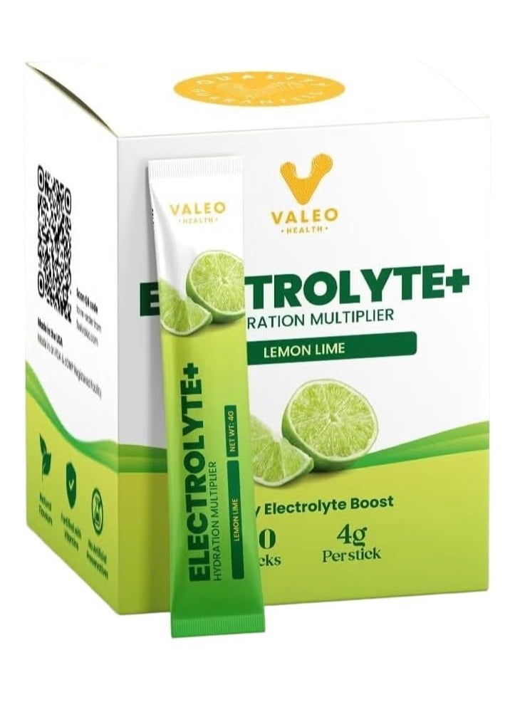 Valeo Hydration - Lemon / Lime Stick Pack - 20-4 grams 80g - Image 1