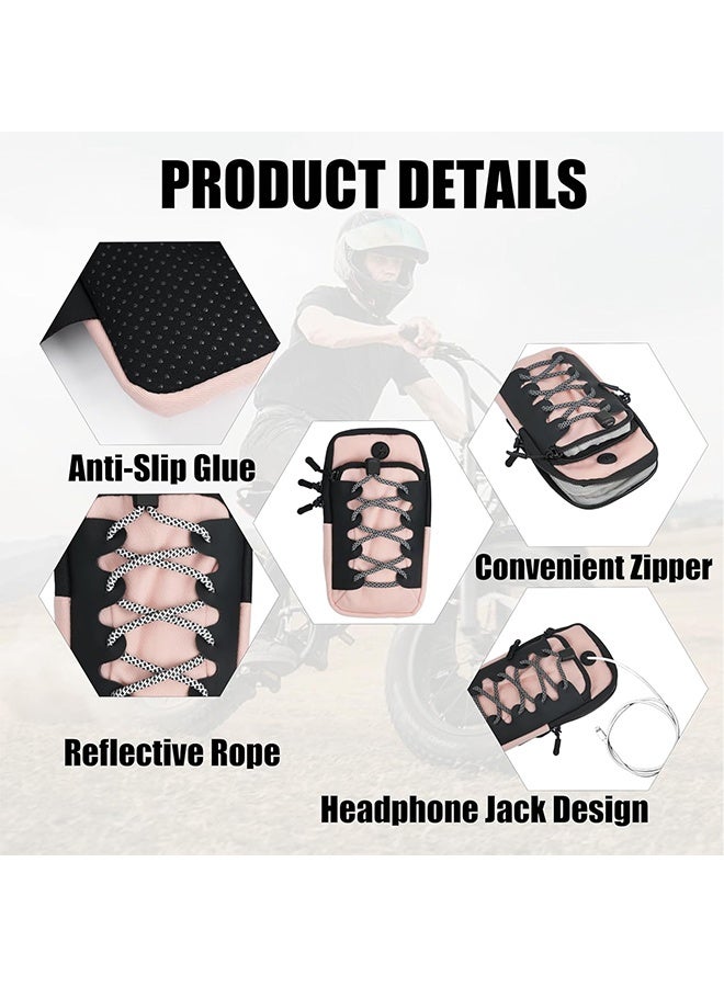 GIFT Universal Front Frame Bag for Electric Dirt Bikes, Fits Sur Ron LBX E-Ride Pro Rawrr Mantis, Holds Phone, Keys, Pink - Image 5