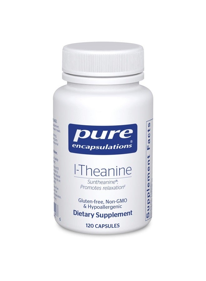 Pure Encapsulations L-Theanine - Amino Acid Supplement to Support Relaxation, Stress & Nervous System - 120 Capsules  - Image 1