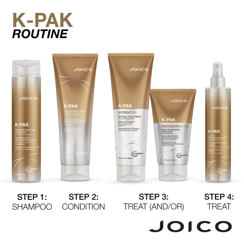 JOICO K-PAK Reconstructor Deep-Penetrating Treatment | For Damaged Hair | Repair & Strengthen Strands | Rebuild & Fortify Damaged Hair | Improve Elasticity | With Keratin & Arginine | 5.1 Fl Oz (Pack of 2) - Image 5