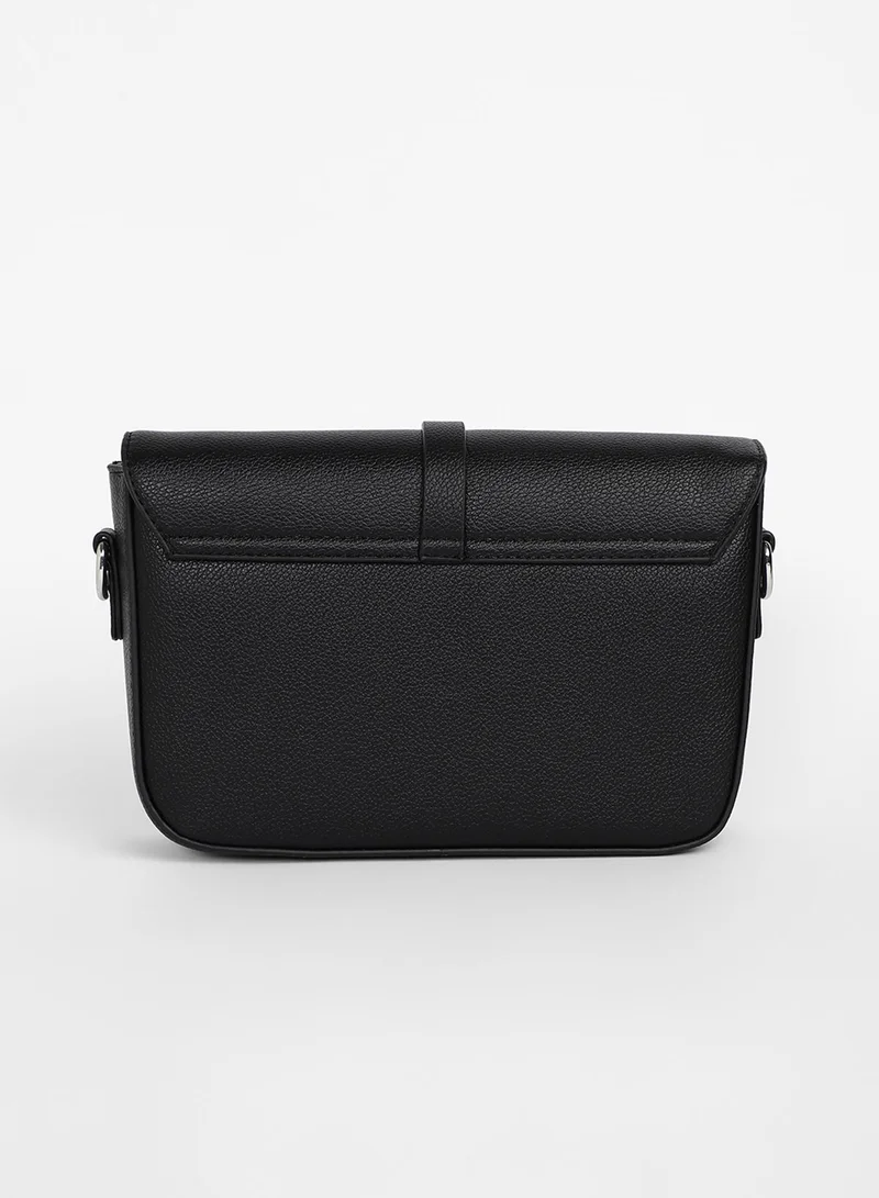 Haute Sauce Women's The Hanging Buckle Sling Bag - Midnight Black