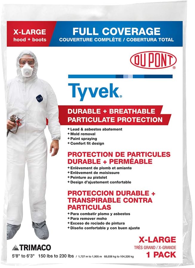 TRIMACO 14123212 Industrial Coverall XLarge White - Image 1