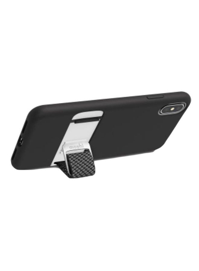 موشي غطاء حماية واق لهاتف أبل آيفون XS ماكس أسود/فضي - Image 2