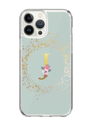 Classic Clear Case For iPhone 14 Pro Max, Hybrid Soft Case Thin Cover- Custom Monogram Initial Letter Floral Pattern Alphabet - J(Light Green) - pzsku/ZEB3D6509FDD5752F069CZ/45/_/1704350812/6d459073-0bdc-400e-b66b-0ece40494bec
