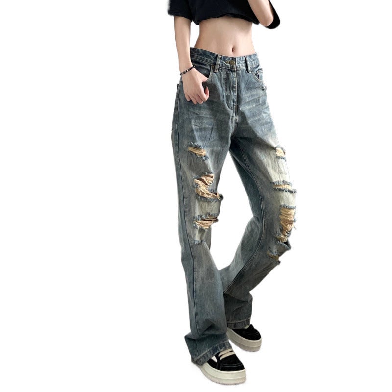 Unisex Classic Denim Jeans Loose Fit Daily Outdoor Wear - Image 5