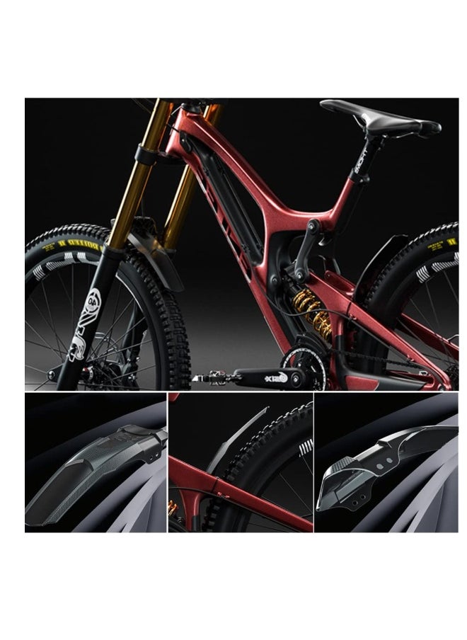 Generic Mountain Bike Fender, MTB Mudguard, Textured Rubber Mud Guards, Front and Rear Bicycle Mudguard, Suitable for all kinds of mountain bikes, Fits 20" 26" 27.5" 29" Universal Bike, Black (2PCS)  - Image 5