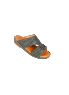 barjeel uno 008-3585  Barjeel Uno Boys Arabic Sandals BBSP1-01  Olive  - Image 2