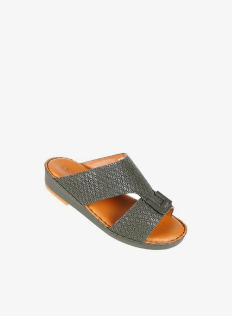 barjeel uno 008-3585  Barjeel Uno Boys Arabic Sandals BBSP1-01  Olive