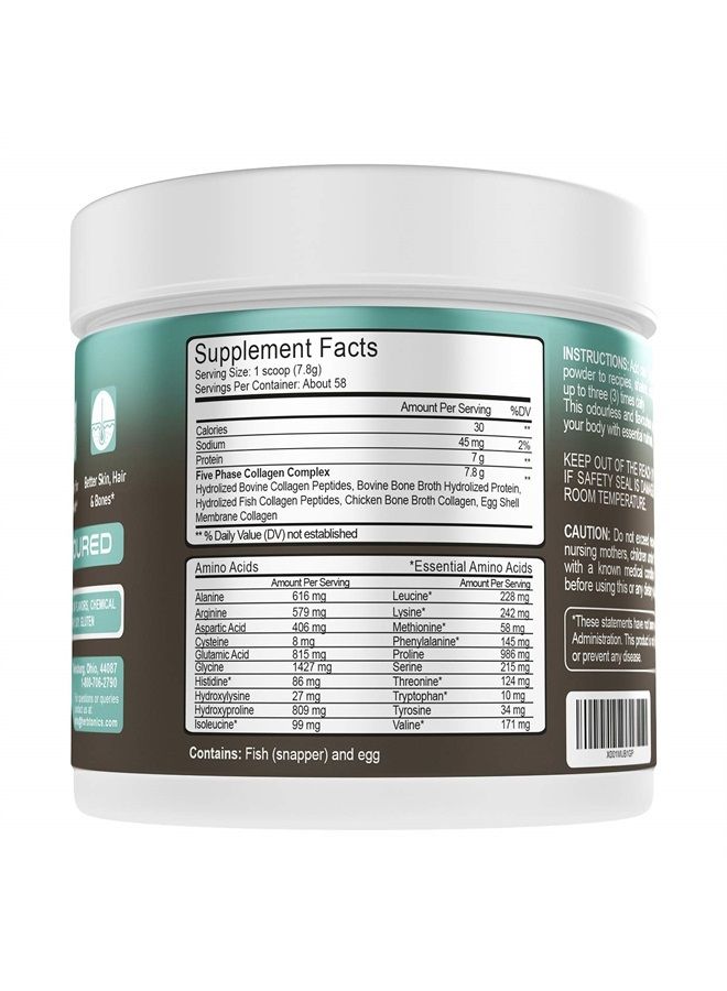 Herbtonics مسحوق بروتين الكولاجين المتعدد ببتيدات الكولاجين من النوع (1،2،3،5 و10) مزيج عالي الجودة من الدجاج الذي يتغذى على العشب والأسماك البرية والبيض والكولاجين المهدرج البقري... - Image 2
