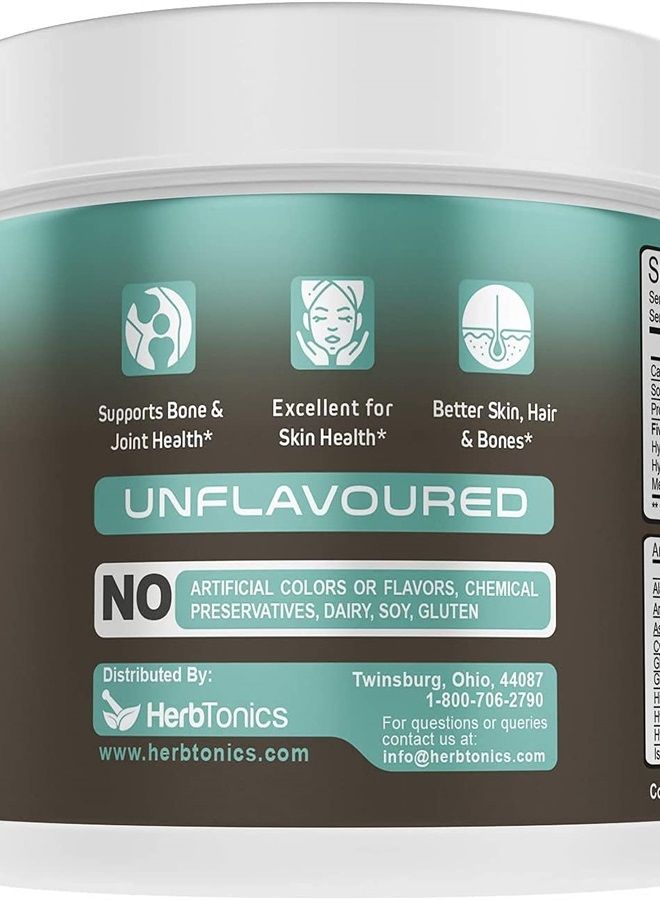Herbtonics مسحوق بروتين الكولاجين المتعدد ببتيدات الكولاجين من النوع (1،2،3،5 و10) مزيج عالي الجودة من الدجاج الذي يتغذى على العشب والأسماك البرية والبيض والكولاجين المهدرج البقري... - Image 3