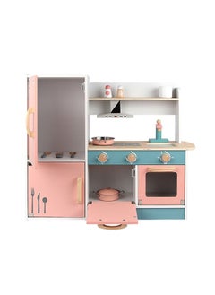 JSAITOYS Wooden Big Kitchen Toys Children's Cooking Refrigerator Set  - Image 2