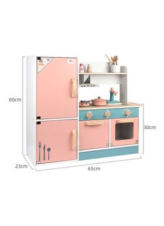 JSAITOYS Wooden Big Kitchen Toys Children's Cooking Refrigerator Set  - Image 4