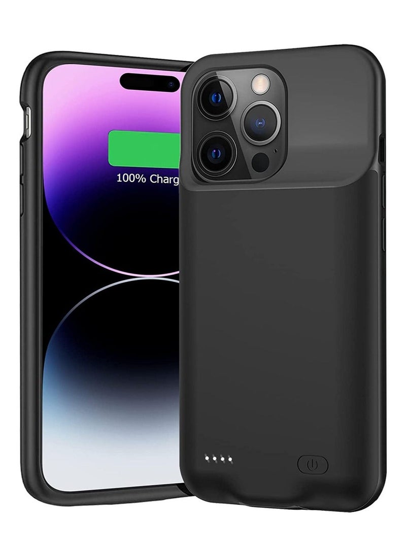 Case for iPhone 14 Pro Max, 8500mAh Slim Portable Protective Charging with CarPlay Compatible Max Rechargeable Battery Pack Charger - Image 1