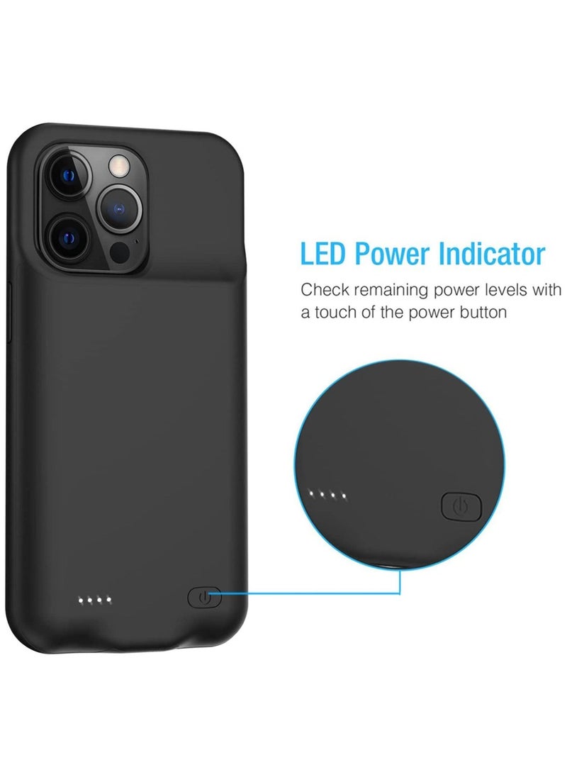 Case for iPhone 14 Pro Max, 8500mAh Slim Portable Protective Charging with CarPlay Compatible Max Rechargeable Battery Pack Charger - Image 4