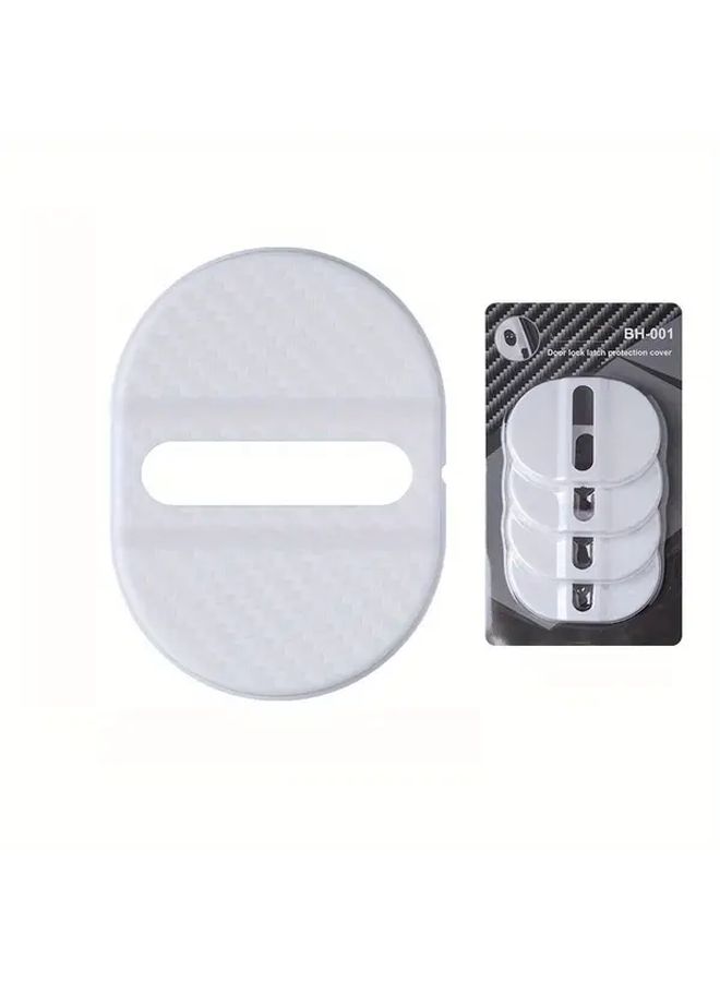 4pcs GM Car Door Lock Cover Protector Red Shock Proof Scratch Resistant Front Cover For Vehicle Entrance Guard - Image 4
