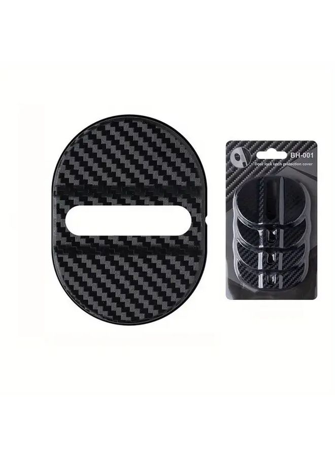 4pcs GM Car Door Lock Cover Protector Red Shock Proof Scratch Resistant Front Cover For Vehicle Entrance Guard - Image 1