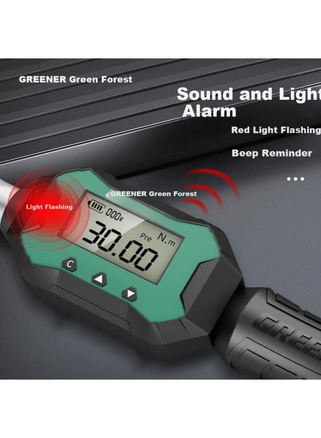 Greener 1/4 Small Digital Torque Wrench, 0.9-30nm, High-precision Industrial-grade Ratchet Torque, Home And Motorcycle Set - Image 5