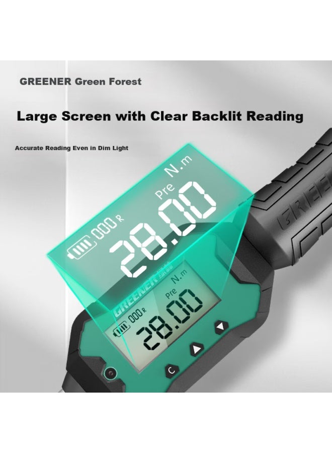 Greener 1/4 Small Digital Torque Wrench, 0.9-30nm, High-precision Industrial-grade Ratchet Torque, Home And Motorcycle Set - Image 3