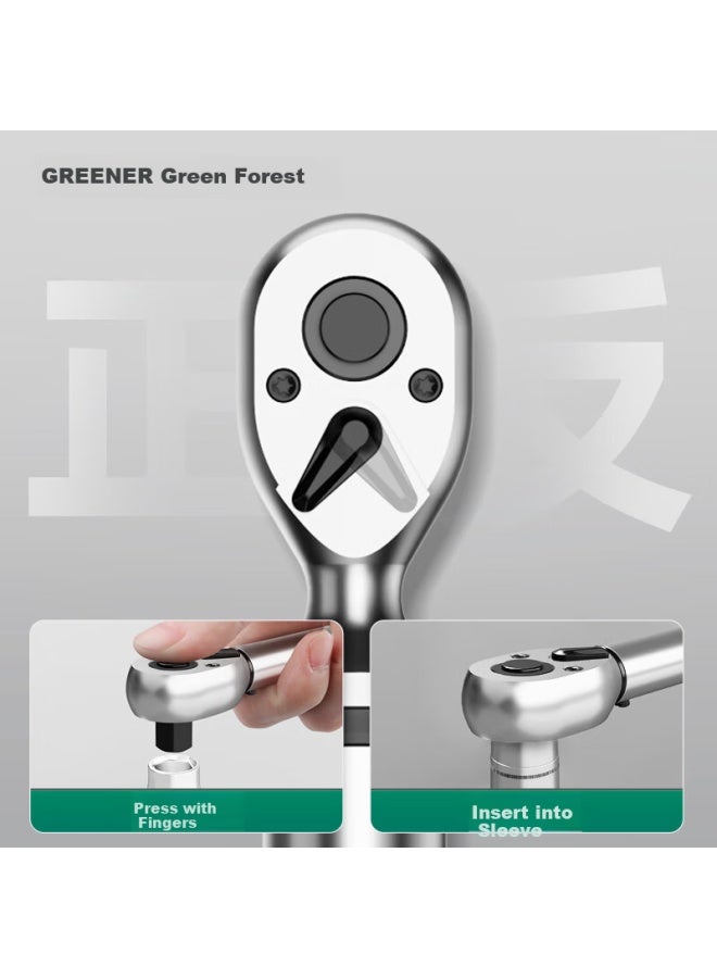 Greener 1/4 Small Digital Torque Wrench, 0.9-30nm, High-precision Industrial-grade Ratchet Torque, Home And Motorcycle Set - Image 2