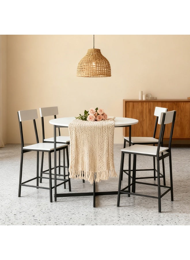 HXDream 5-Piece Dining Table Set,Dining Table with 4 chairs,Modern Kitchen Furniture,Suitable for home, restaurant, apartment - Image 5