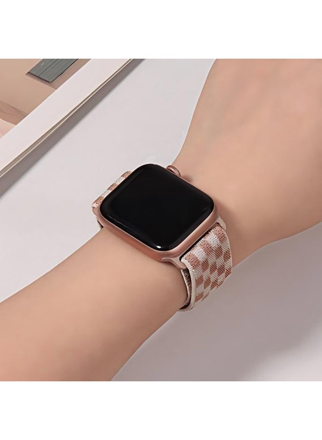 Wristband Adjustable Nylon Strap for Apple Watch 38mm 40mm 41mm Adjustable Soft Elastics Strap - Image 3
