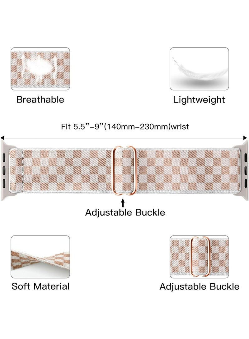 Wristband Adjustable Nylon Strap for Apple Watch 38mm 40mm 41mm Adjustable Soft Elastics Strap - Image 4