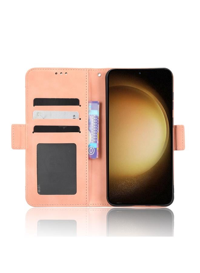 اس-توب جراب لهاتف Samsung Galaxy S23+ 5G مصنوع من الجلد وملمس جلد العجل وفتحات للبطاقات - Image 5