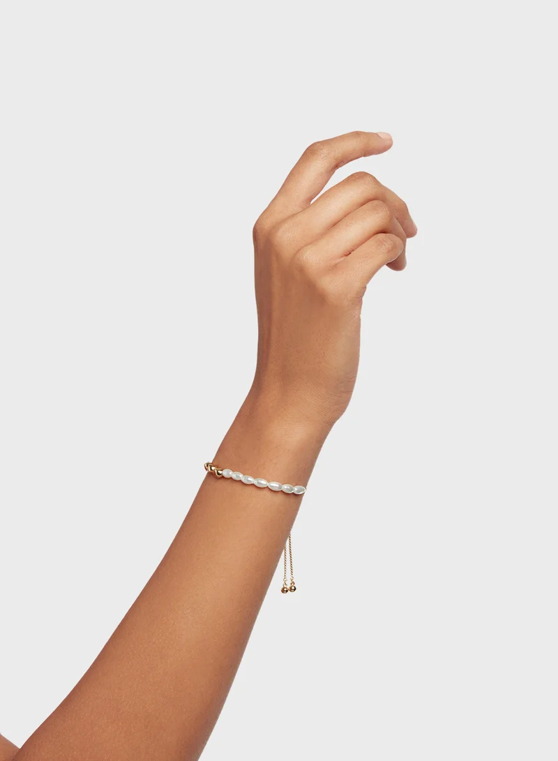 Ted Baker  Inela Island Pearl Bead adjustable Bracelet for Women | Best Price UAE