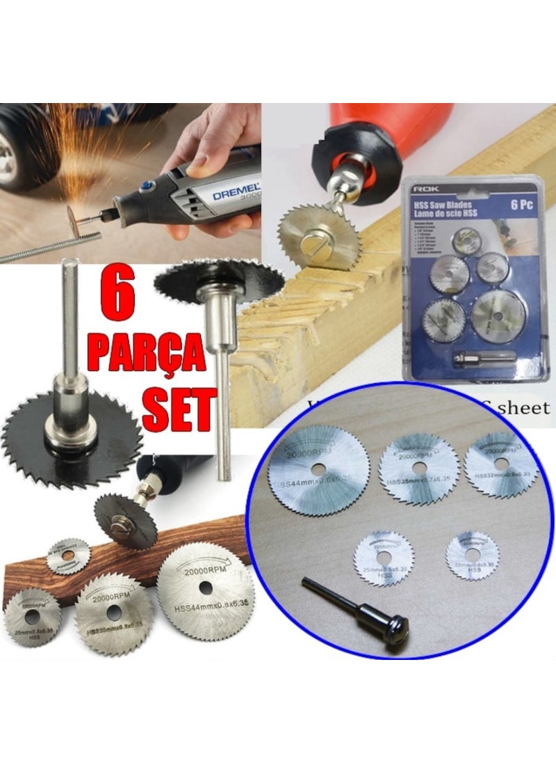 TiTi Engraving Machine Mini Saw Set 6 Pieces Dremel Compatible  - Image 2