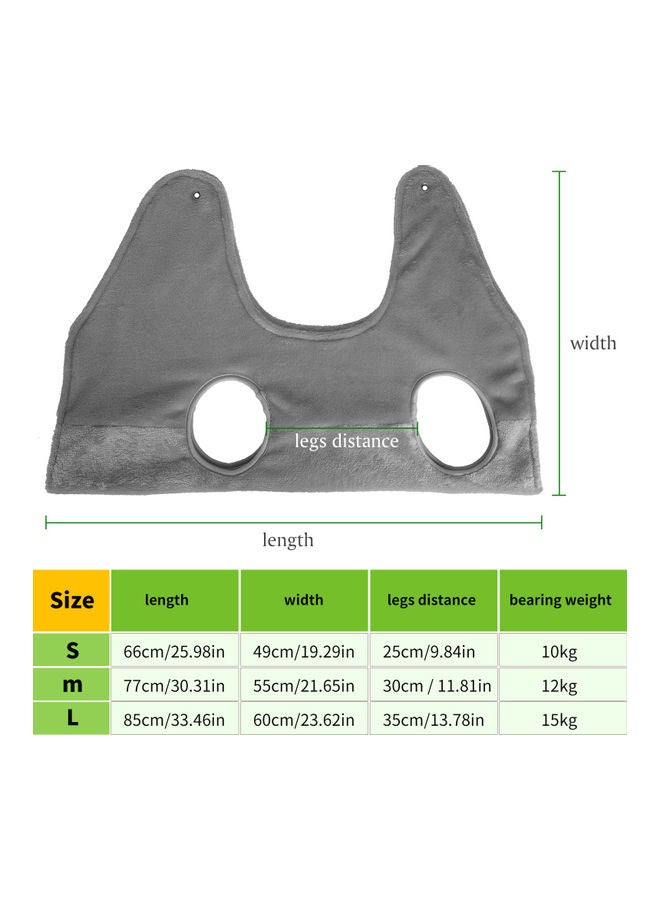 نيبمينينت أرجوحة من القماش 2 في 1 لتشذيب شعر الكلاب رمادي - Image 2