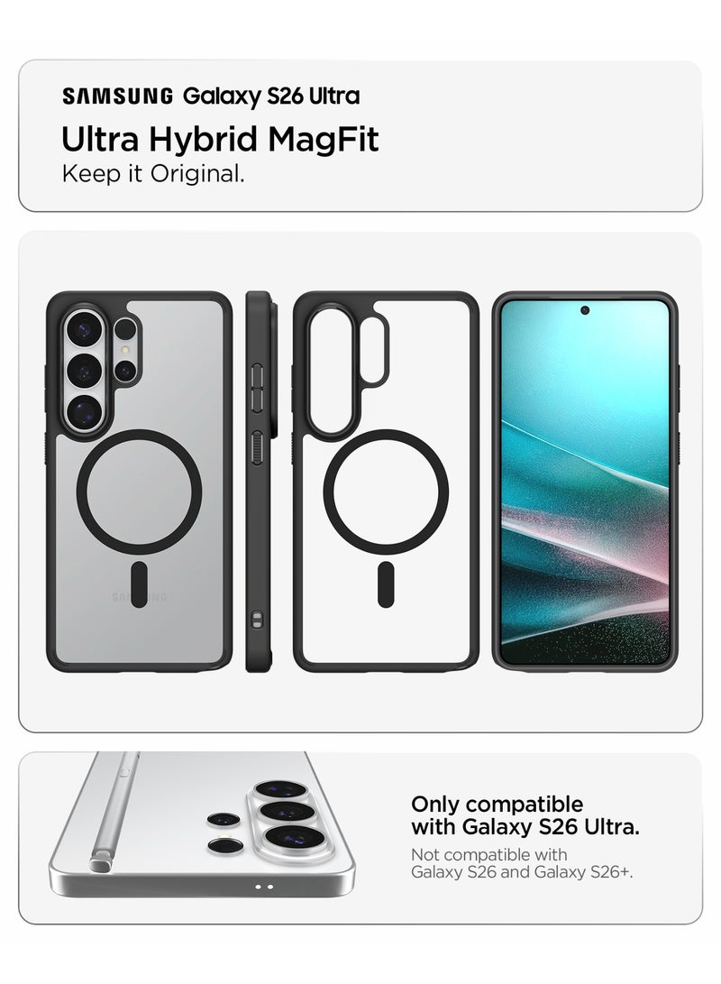 Spigen Ultra Hybrid MagFit for Samsung Galaxy S26 ULTRA case cover [MagSafe compatible] (2026) - Matte Black - Image 2