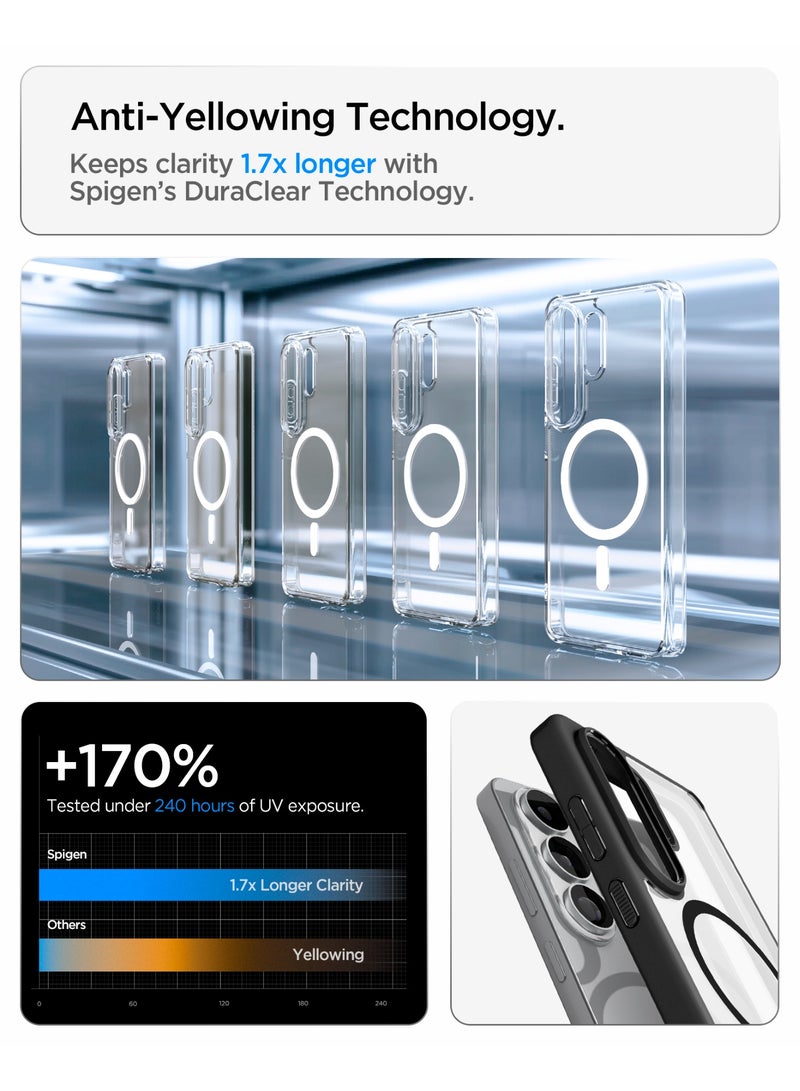 Spigen Ultra Hybrid MagFit for Samsung Galaxy S26 ULTRA case cover [MagSafe compatible] (2026) - Matte Black - Image 3