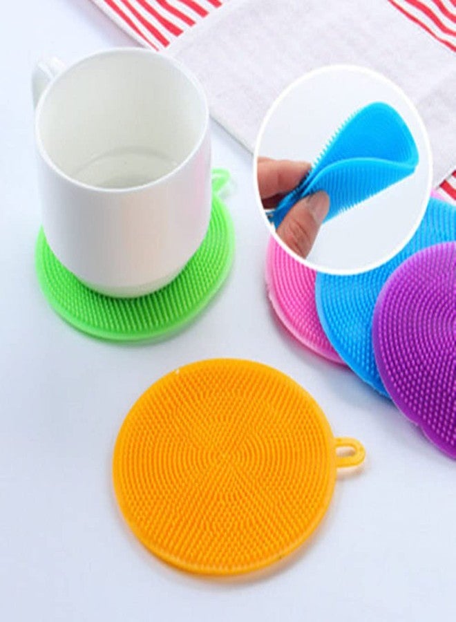 JYYHSF Silicone Dish Scrubber, Kitchen Sponges, Silicone Sponge ,Dish Brush, Silicone Sponge Dish Sponges, Kitchen Sponge Double Sided Cleaning Sponges Gadgets Tools Brush Accessories(7PCS,Multicolor) - Image 5