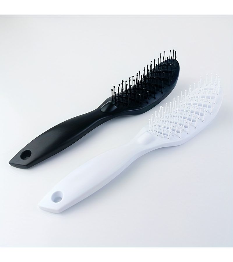 Black Heat Resistant Nylon Comb for All Hairstyles Unisex Styling Tool - Image 1