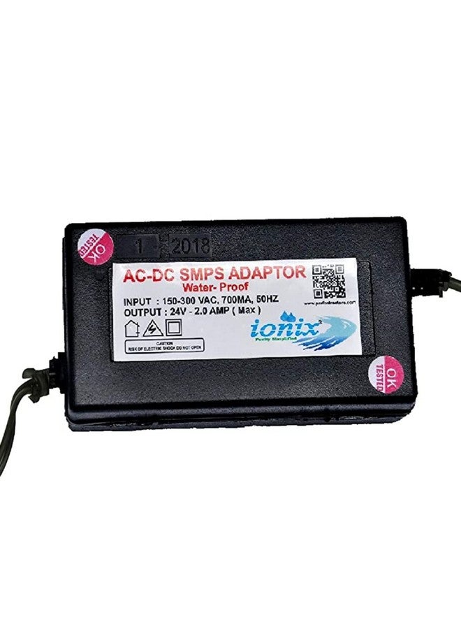 IONIX 24v Power Supply (1 Year Warranty) Adapter for Water Purifier, RO Smps 24v 2.5 Amp, Spare Parts Adapter 24V 2.5A Spectra SMPS, Universal Type Use in All Type RO/UV/UF Water Purifier (Black) - Image 4