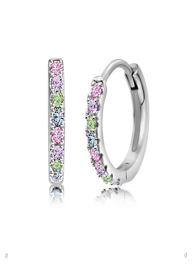 Chanteur Hypoallergenic Huggie Earrings for Girls & Women - Small Hoop Design, Perfect for Teens & Kids, Small, Brass, No Gemstone - Image 1