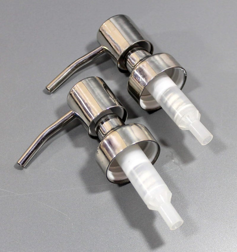 KLEO Stainless Steel Liquid Soap Dispenser Replacement Pump | Soap Pump | Lotion Pump - Pack of 2 - Image 4