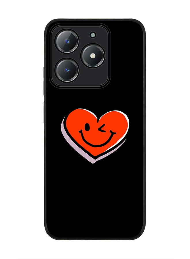 Stylizedd For Realme C63 / Realme C61 4G Case,Slim fit Camera Protection, Shockproof Thin Phone cover  - Winking Heart - Image 1